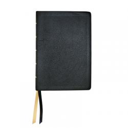  NASB Large Print Wide Margin - Black Cowhide 