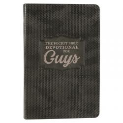  Pocket Bible Devotional for Guys Faux Leather 