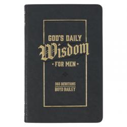  God\'s Daily Wisdom for Men 365 Devotions Faux Leather 