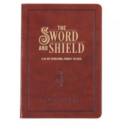  The Sword and Shield a 40 Day Devotional for Men, Vegan Leather 