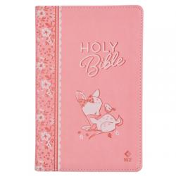  Bible NLT Infant (Faux Leather, Pink) 