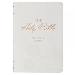  KJV Bible Super Giant Print Faux Leather White 