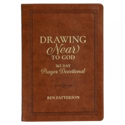  Devotional Drawing Near to God Brown Faux Leather 