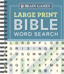  Brain Games - Large Print Bible Word Search (Blue) 