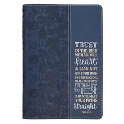  Journal Classic Navy Trust in the Lord 