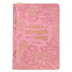  Journal Classic Zip My Strength and My Song Psalm 118:14 
