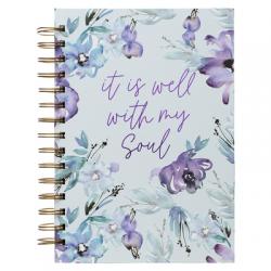  Large Hardcover Journal It Is Well with My Soul Inspirational Wire Bound Notebook W/192 Lined Pages [Hardcover] with Love 