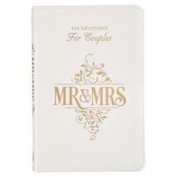  Gift Book Mr. & Mrs. White Faux Leather 
