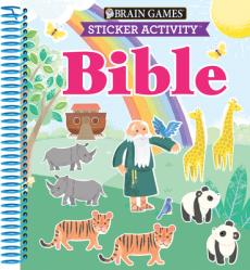  Brain Games - Sticker Activity: Bible (for Kids Ages 3-6) 