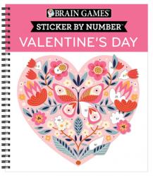  Brain Games - Sticker by Number: Valentine\'s Day 