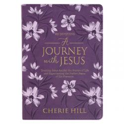  A Journey with Jesus 365 Devotions for Women, Purple Floral Faux Leather Flexcover 