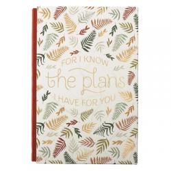 Large Hardcover Journal for I Know the Plans, Quarter Bound, Linen Spine 