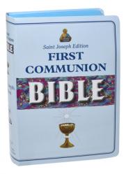  New Catholic Bible -- Med. Print Dura Lux (Boys Communion) 