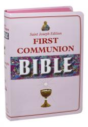  New Catholic Bible -- Med. Print Dura Lux (Girl Communion) 