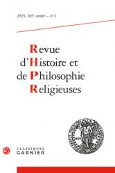  Revue d\'Histoire Et de Philosophie Religieuses 
