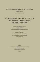  L\'Obituaire Des Penitentes de Sainte-Madeleine de Strasbourg 