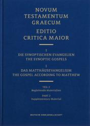  Novum Testamentum Graecum Editio Critica Maior, Vol. 1.1/2: The Gospel According to Matthew, Accompanying Materials 