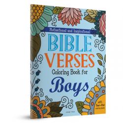  Motivational and Inspirational Bible Verses Coloring Book for Boys 