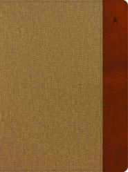  CSB Study Bible, Large Print, Digital Study Edition, Khaki/Brown Leathertouch, Indexed 