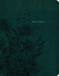  NASB Notetaking Bible, Large Print, Peacock Floral Leathertouch, Zipper Edition 