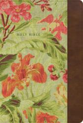  NASB Notetaking Bible, Large Print, Vintage Floral Leathertouch, Zipper Edition 