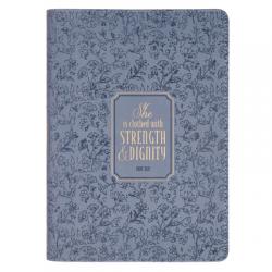  Journal Classic Blue Strength and Dignity Prov. 31:25 