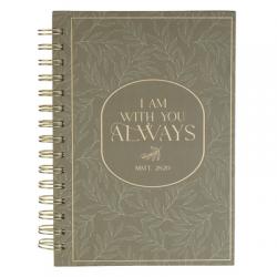  Journal Spiral Green I Am with You Always Matt. 28:20 