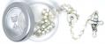  Rosary White with Chalice Centerpiece 
