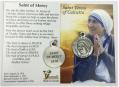  MEDAL ST. TERESA OF CALCUTTA PEWTER 