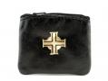  Children's Rosary Case Black Leather 