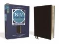  NIV Study Bible, Fully Revised Edition, Large Print, Bonded Leather, Black, Red Letter, Comfort Print 