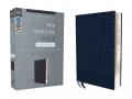  Niv, Thinline Bible, Large Print, Leathersoft, Navy, Red Letter, Comfort Print 