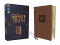  Niv, the Grace and Truth Study Bible (Trustworthy and Practical Insights), Leathersoft, Brown, Red Letter, Comfort Print 