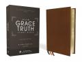  Nasb, the Grace and Truth Study Bible, Premium Goatskin Leather, Brown, Premier Collection, Black Letter, 1995 Text, Art Gilded Edges, Comfort Print 