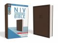  NIV, Value Thinline Bible, Large Print, Imitation Leather, Brown 