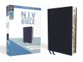  NIV, Thinline Bible, Bonded Leather, Navy, Indexed, Red Letter Edition 