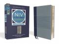  NIV Study Bible, Fully Revised Edition, Personal Size, Leathersoft, Navy/Blue, Red Letter, Comfort Print 