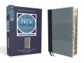  NIV Study Bible, Fully Revised Edition, Personal Size, Leathersoft, Navy/Blue, Red Letter, Thumb Indexed, Comfort Print 