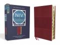  NIV Study Bible, Fully Revised Edition, Large Print, Leathersoft, Burgundy, Red Letter, Thumb Indexed, Comfort Print 