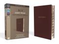  NIV, Reference Bible, Giant Print, Leather-Look, Burgundy, Red Letter Edition, Indexed, Comfort Print 