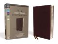  NIV, Reference Bible, Giant Print, Bonded Leather, Burgundy, Red Letter Edition, Comfort Print 