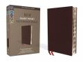  NIV, Reference Bible, Giant Print, Bonded Leather, Burgundy, Red Letter Edition, Indexed, Comfort Print 