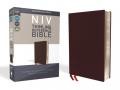  NIV, Thinline Reference Bible, Bonded Leather, Burgundy, Red Letter Edition, Comfort Print 