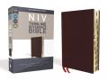  NIV, Thinline Reference Bible, Bonded Leather, Burgundy, Red Letter Edition, Indexed, Comfort Print 