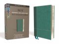  NIV, Personal Size Reference Bible, Large Print, Imitation Leather, Blue, Indexed, Red Letter Edition, Comfort Print 