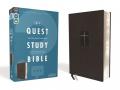  Niv, Quest Study Bible, Leathersoft, Black, Comfort Print: The Only Q and A Study Bible 