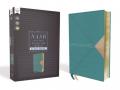  Nasb, Thinline Bible, Giant Print, Leathersoft, Teal, Red Letter Edition, 1995 Text, Comfort Print 