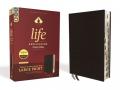  Niv, Life Application Study Bible, Third Edition, Large Print, Bonded Leather, Black, Indexed, Red Letter Edition 