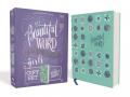  Niv, Beautiful Word Coloring Bible for Girls Pencil/Sticker Gift Set, Updated, Leathersoft Over Board, Teal, Comfort Print: 600+ Verses to Color 