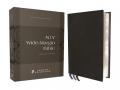  Niv, Wide Margin Bible (a Bible That Welcomes Note-Taking), Premium Goatskin Leather, Black, Premier Collection, Red Letter, Art Gilded Edges, Comfort 